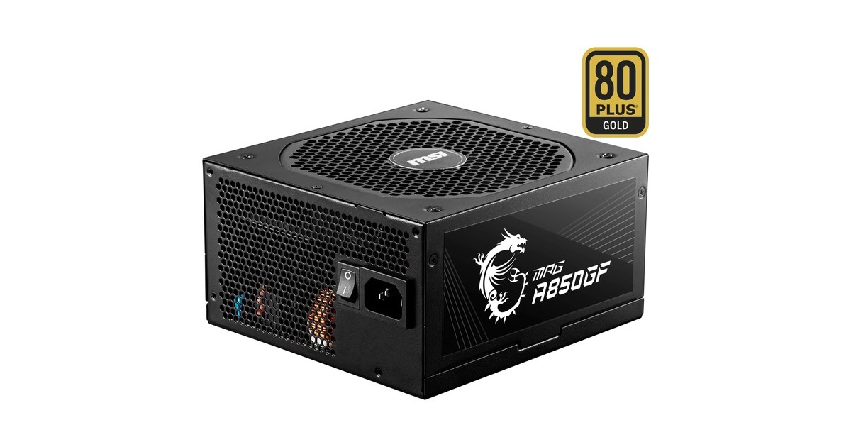 MSI MPG A850GF 850W, PC-Netzteil(schwarz, 6x PCIe, Kabel-Management, 850 Watt)