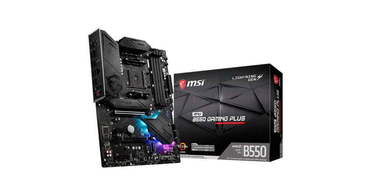 MSI MPG B550 GAMING PLUS, Mainboard(schwarz)