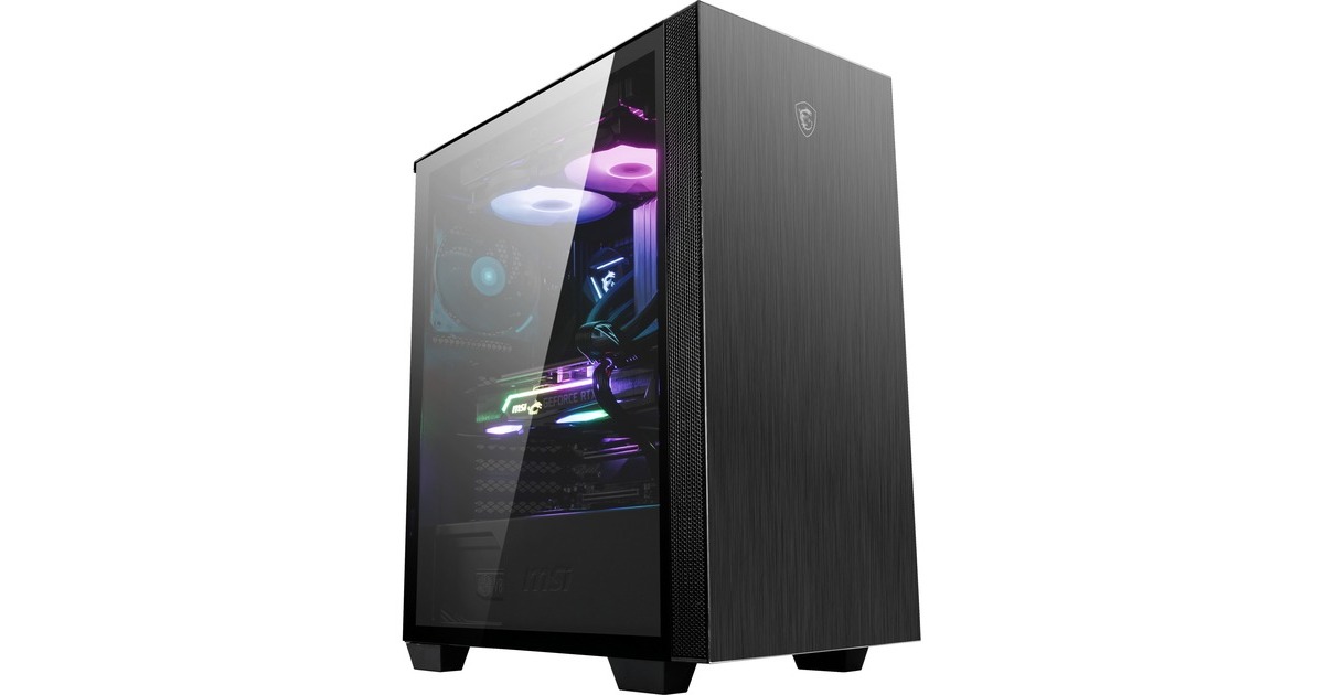 MSI MPG SEKIRA 100P, Tower-Gehäuse(schwarz, Tempered Glass)
