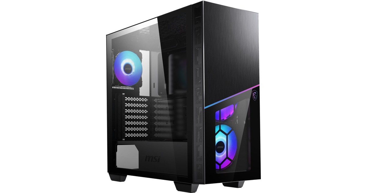 MSI MPG SEKIRA 100R, Tower-Gehäuse(schwarz, Tempered Glass)