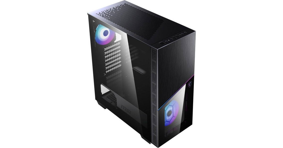 MSI MPG SEKIRA 100R, Tower-Gehäuse(schwarz, Tempered Glass)