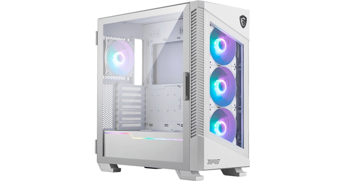 MSI MPG VELOX 100R , Tower-Gehäuse(weiß, Tempered Glass)