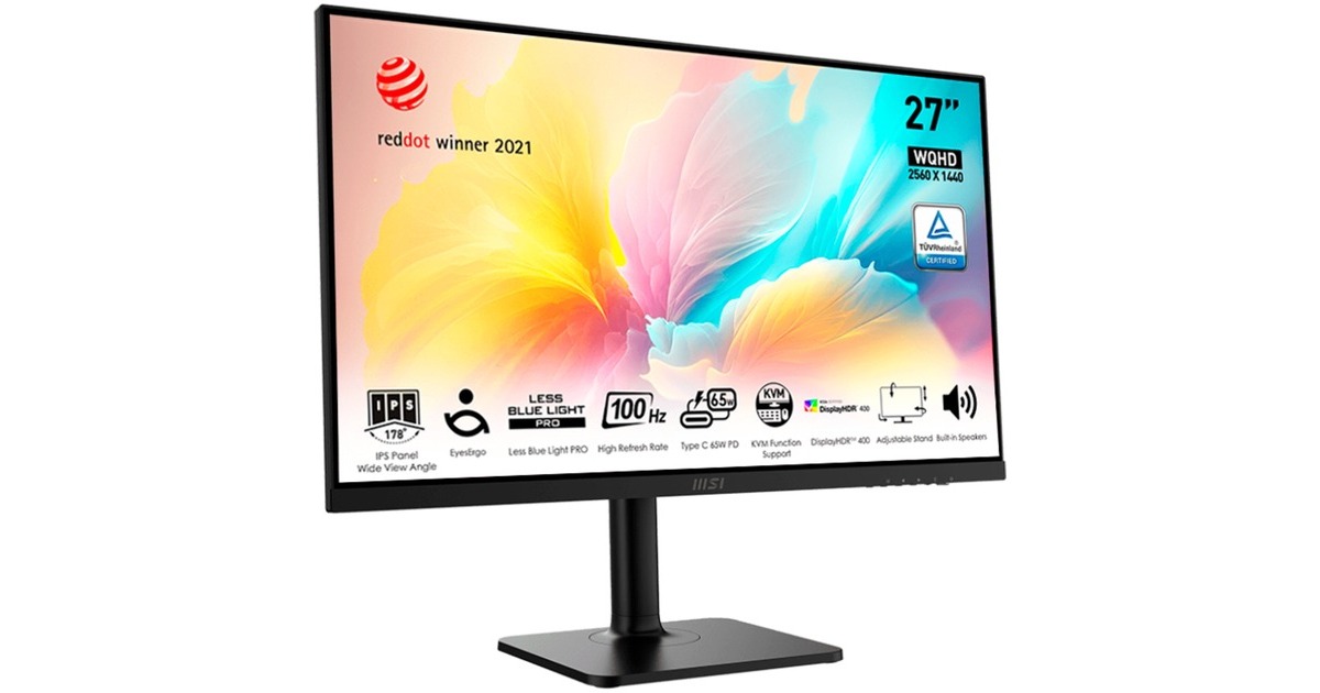 MSI Modern MD272XPDE, LED-Monitor(69 cm (27 Zoll), schwarz, FullHD, IPS, USB-C, HDR, 100Hz Panel) MSI Modern MD272XPDE, LED-Monitor(69 cm (27 Zoll), schwarz, FullHD, IPS, USB-C, HDR, 100Hz Panel)