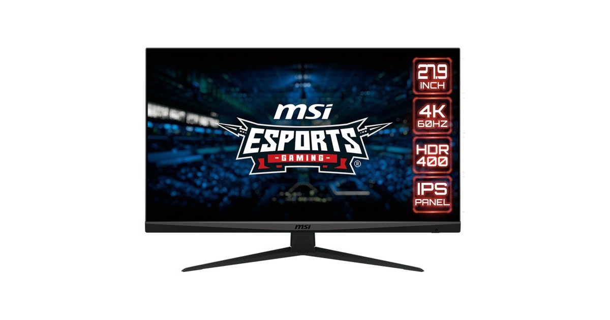 MSI Optix G281UVDE, Gaming-Monitor(70.9 cm (27.9 Zoll), schwarz, UltraHD, IPS, DisplayPort, HDMI, HDR 400, FreeSync) MSI Optix G281UVDE, Gaming-Monitor(70.9 cm (27.9 Zoll), schwarz, UltraHD, IPS, DisplayPort, HDMI, HDR 400, FreeSync)