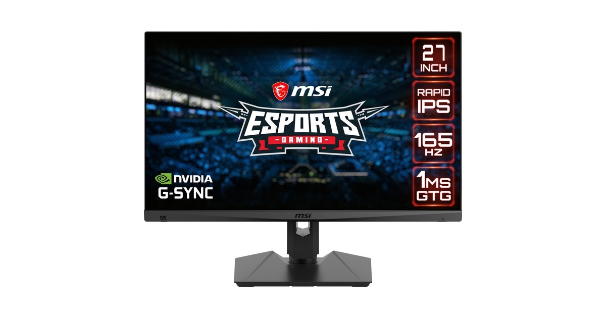 MSI Optix MAG274QRFDE-QD, Gaming-Monitor(69 cm (27 Zoll), schwarz, QHD, Rapid IPS, HDR, Adaptive-Sync, 165Hz Panel) MSI Optix MAG274QRFDE-QD, Gaming-Monitor(69 cm (27 Zoll), schwarz, QHD, Rapid IPS, HDR, Adaptive-Sync, 165Hz Panel)