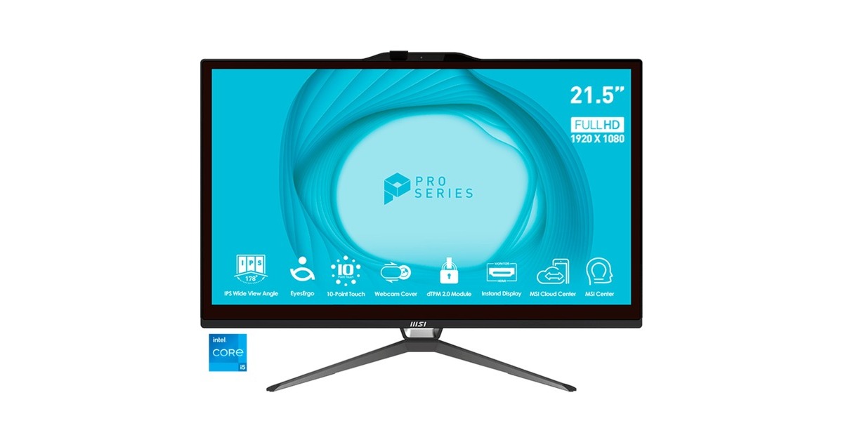 MSI PRO AP243TP 12M-015DE, PC-System(schwarz, Windows 11 Home 64-Bit) MSI PRO AP243TP 12M-015DE, PC-System(schwarz, Windows 11 Home 64-Bit)