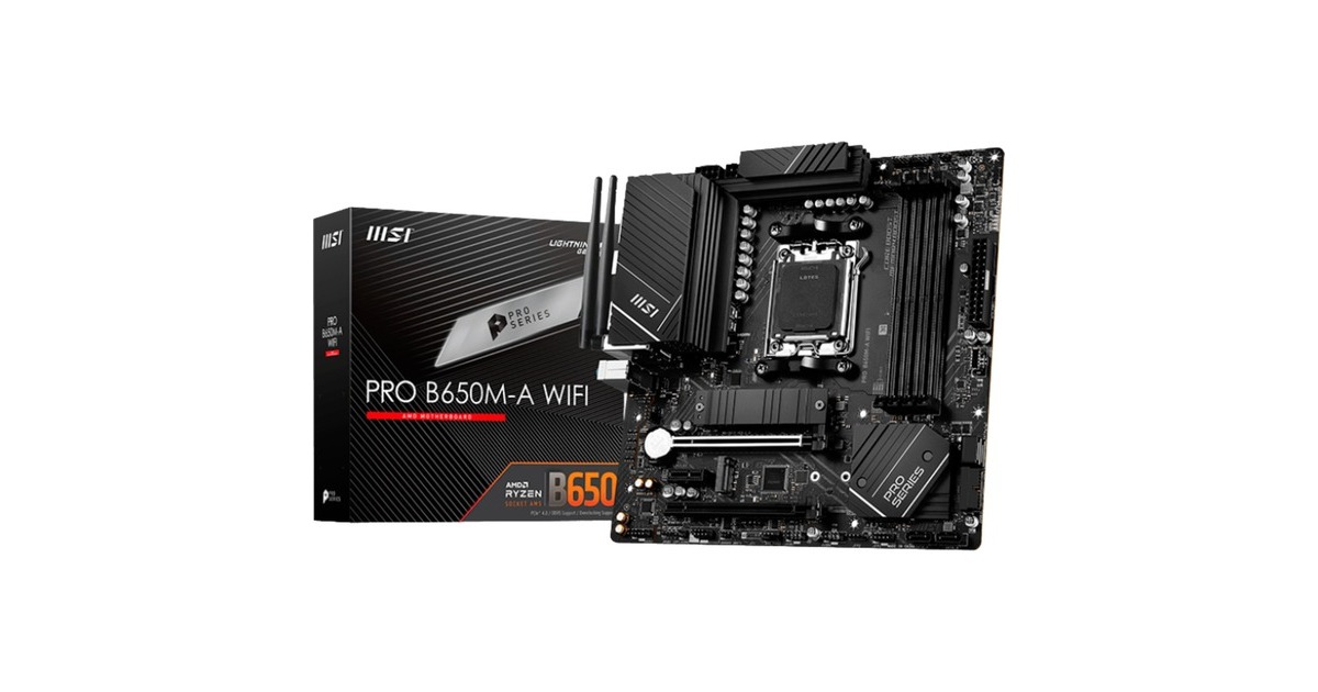 MSI PRO B650M-A WIFI, Mainboard(schwarz)
