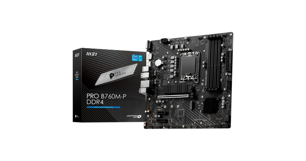 MSI PRO B760M-P, Mainboard(schwarz)