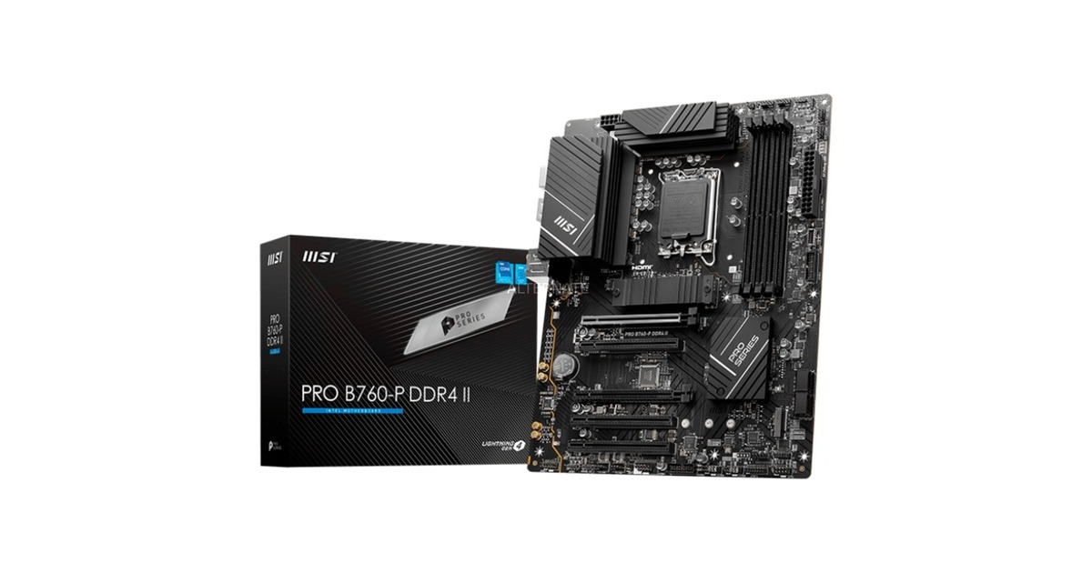 MSI PRO B760-P DDR4 II, Mainboard(schwarz)