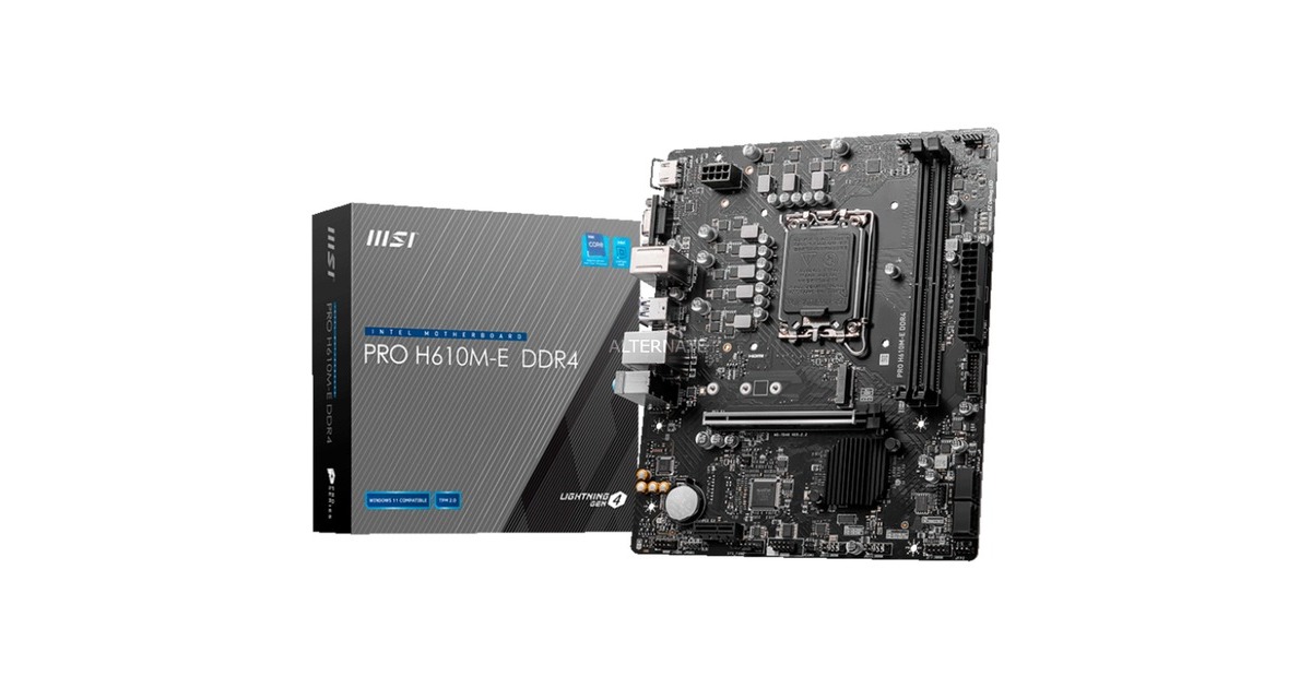 MSI PRO H610M-E DDR4, Mainboard