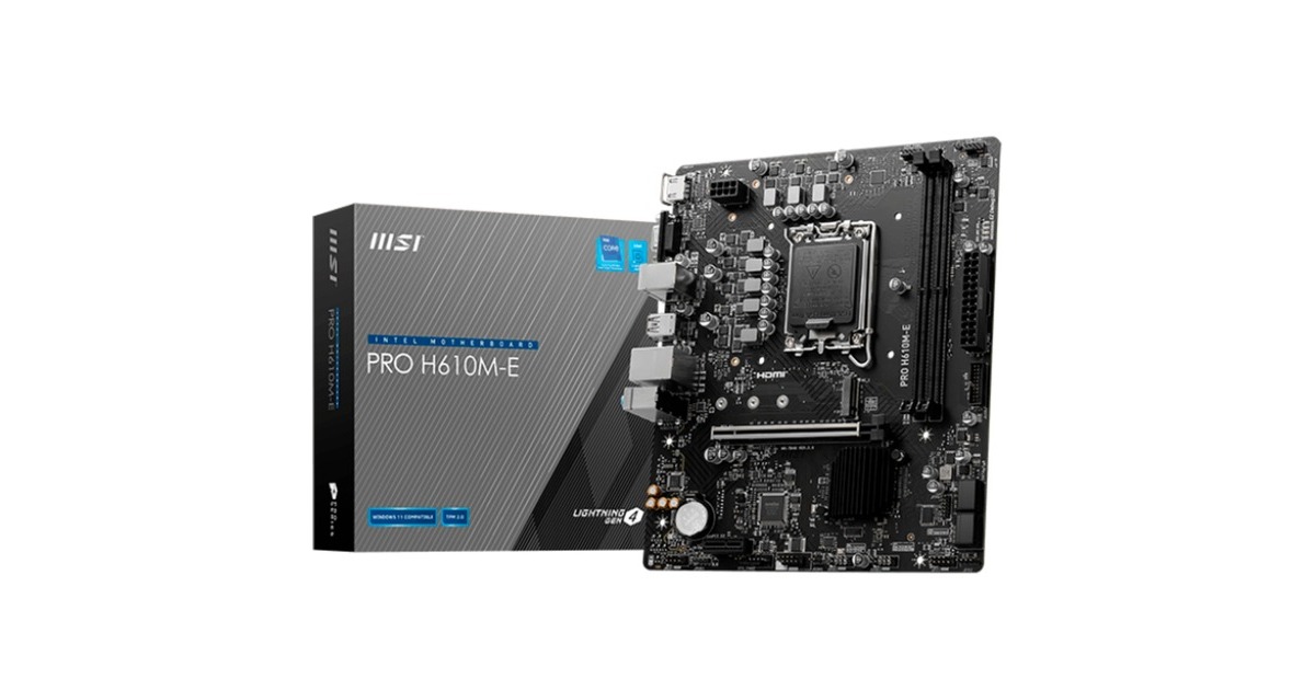 MSI PRO H610M-E, Mainboard