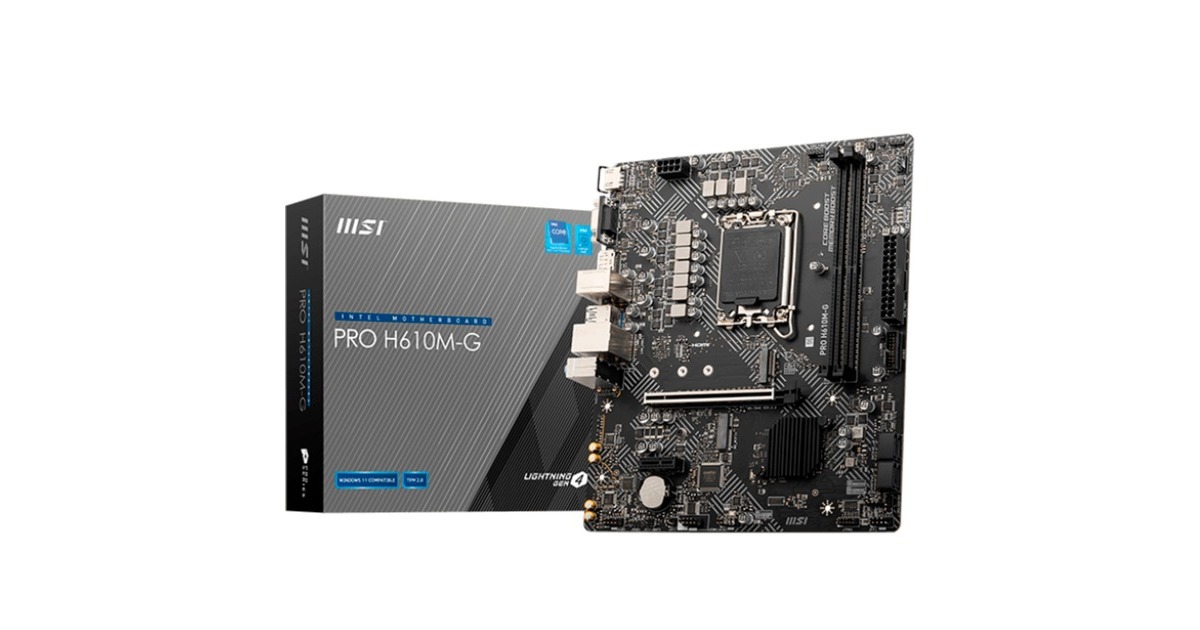 MSI PRO H610M-G, Mainboard