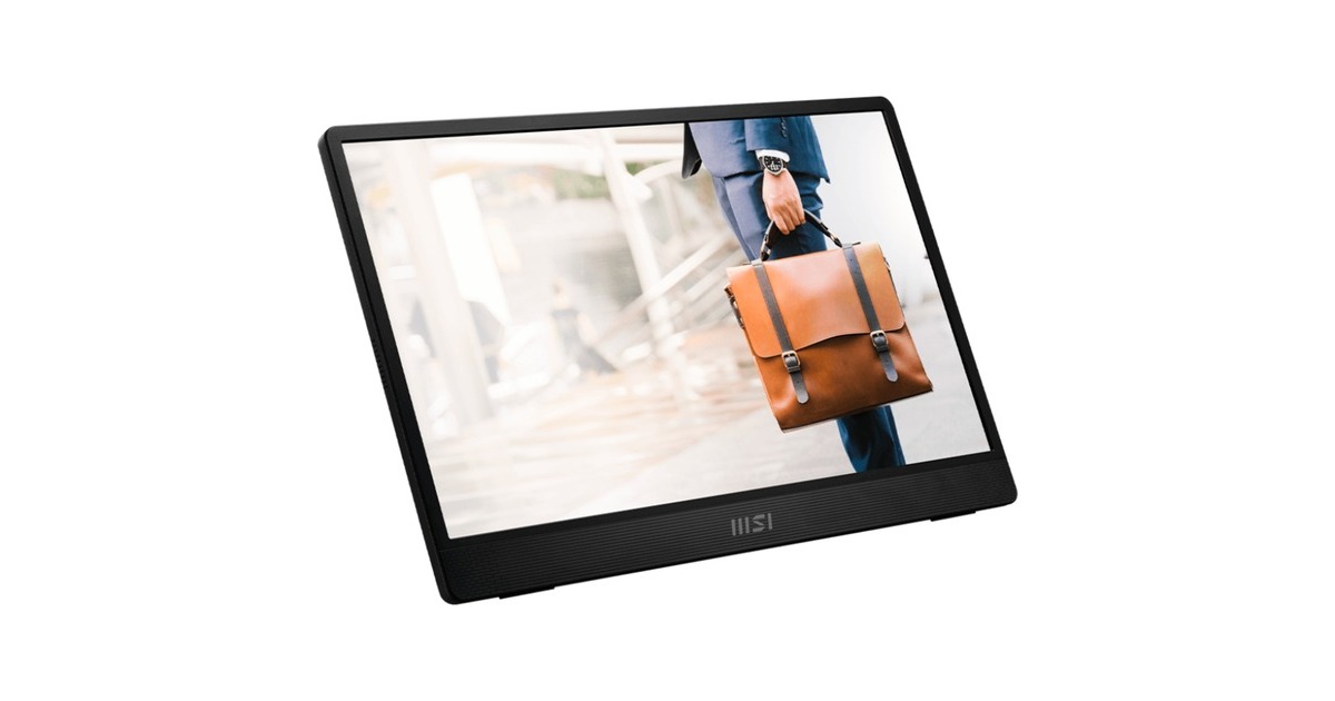 MSI PRO MP161DE E2, LED-Monitor(36.9 cm (15.6 Zoll), dunkelgrau, FullHD, IPS, USB-C, Mini-HDMI) MSI PRO MP161DE E2, LED-Monitor(36.9 cm (15.6 Zoll), dunkelgrau, FullHD, IPS, USB-C, Mini-HDMI)