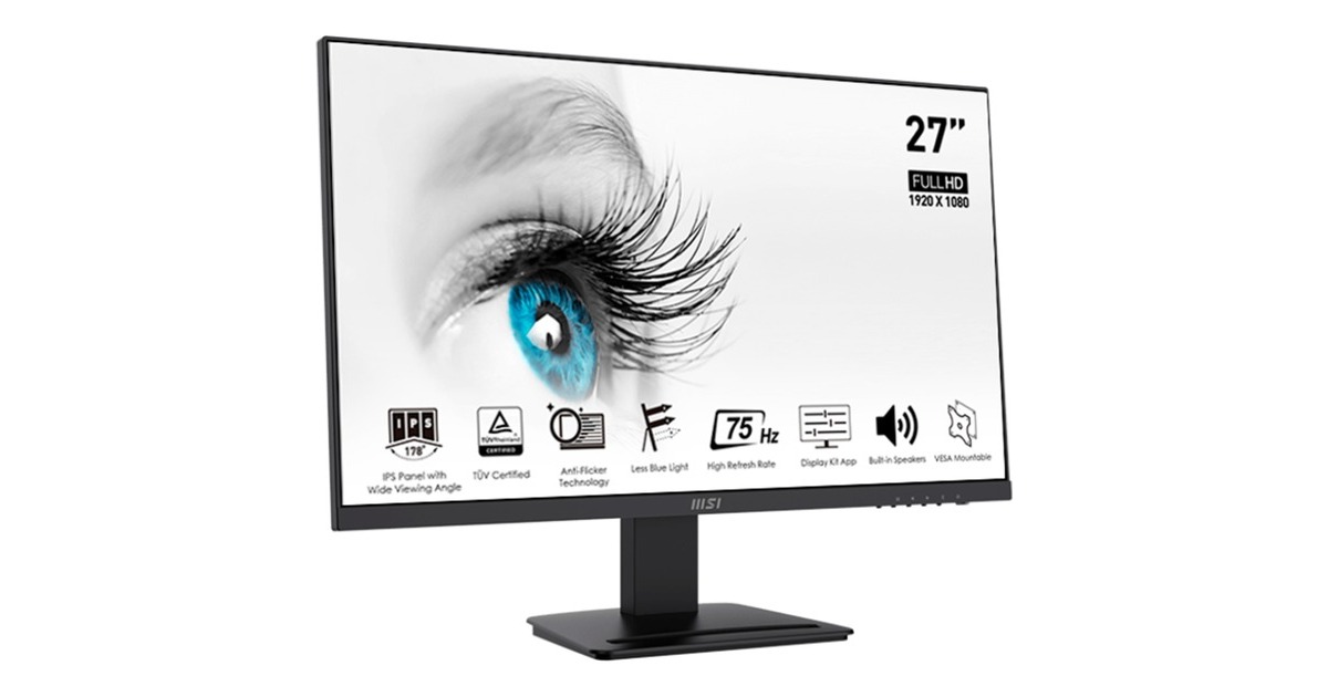 MSI PRO MP273APDE, LED-Monitor(69 cm (27 Zoll), schwarz, FullHD, IPS, AMD Free-Sync, 100Hz Panel) MSI PRO MP273APDE, LED-Monitor(69 cm (27 Zoll), schwarz, FullHD, IPS, AMD Free-Sync, 100Hz Panel)