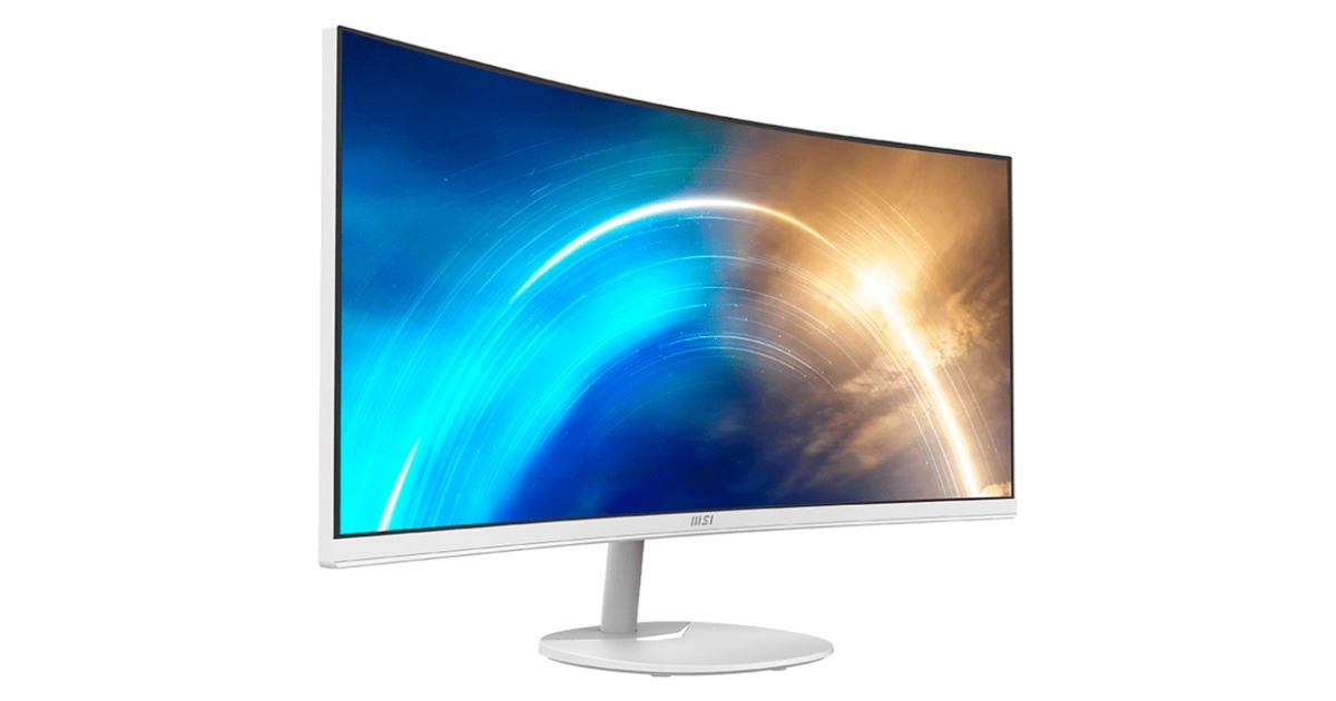 MSI PRO MP341CQWDE, LED-Monitor(86 cm (34 Zoll), weiß, WQHD, VA, Curved, 100Hz Panel)