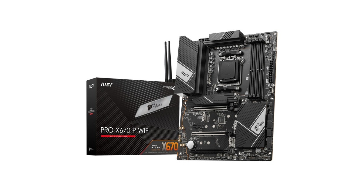 MSI PRO X670-P WIFI, Mainboard(schwarz, Outlet)