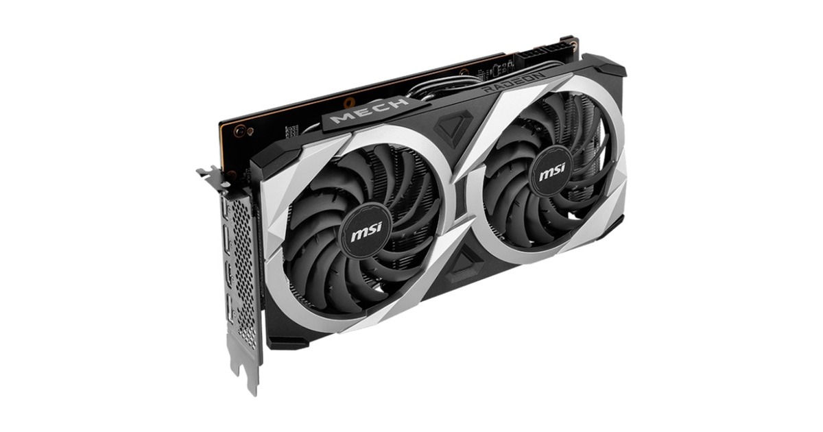 MSI Radeon RX 6750 XT MECH 2X 12G V1, Grafikkarte(RDNA 2, GDDR6, 3x DisplayPort, 1x HDMI 2.1)