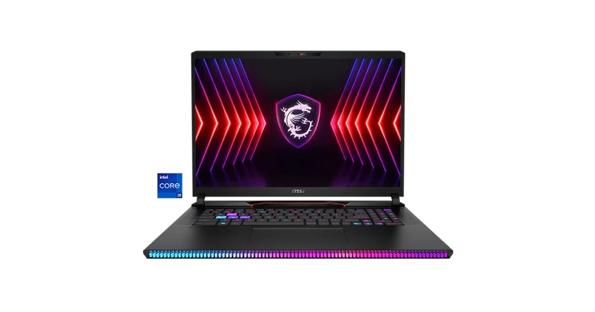 MSI Raider GE78 HX 14VIG-671, Gaming-Notebook(schwarz, Windows 11 Pro 64-Bit, 43.2 cm (17 Zoll) & 240 Hz Display, 2 TB SSD)
