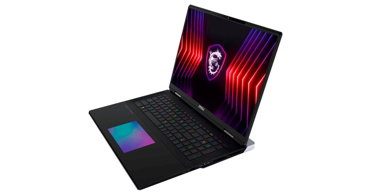 MSI Titan 18 HX A14VIG-069, Gaming-Notebook(schwarz/silber, Windows 11 Pro 64-Bit, 45.8 cm (18 Zoll) & 120 Hz Display, 4 TB (2 TB SSD & 2 TB SSD))