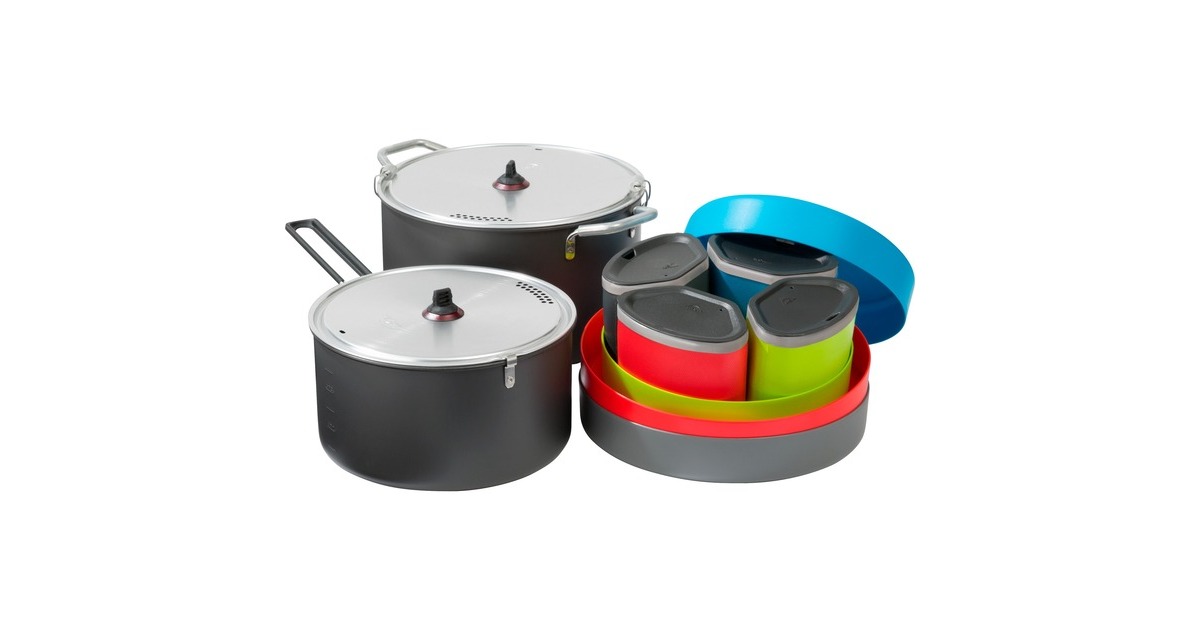 MSR Flex 4 Koch-Set, Topf-Set(grau, Kochsystem für 4 Personen)