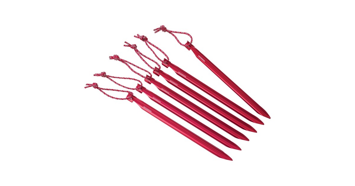 MSR Groundhog Stake Kit, Hering(rot, 6 Stück)