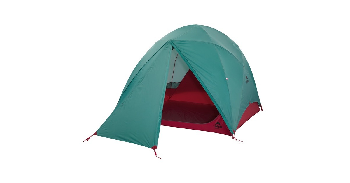 MSR Kuppelzelt Habitude 4(hellblau/rot, Modell 2021)