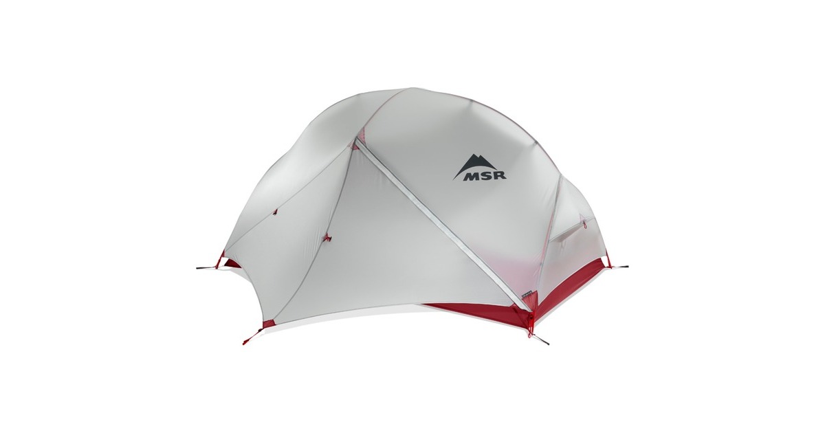 MSR Kuppelzelt Hubba Hubba NX 2 Gray(hellgrau/rot)