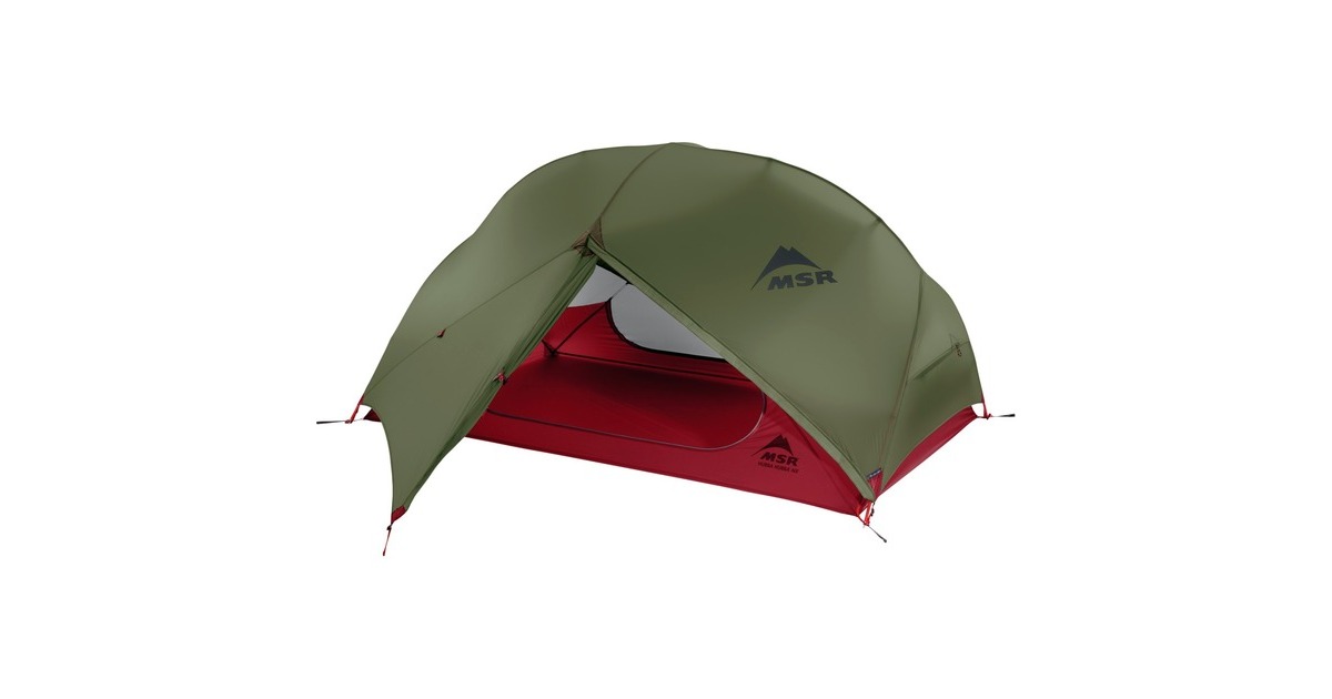 MSR Kuppelzelt Hubba Hubba NX 2 Green(olivgrün/rot)