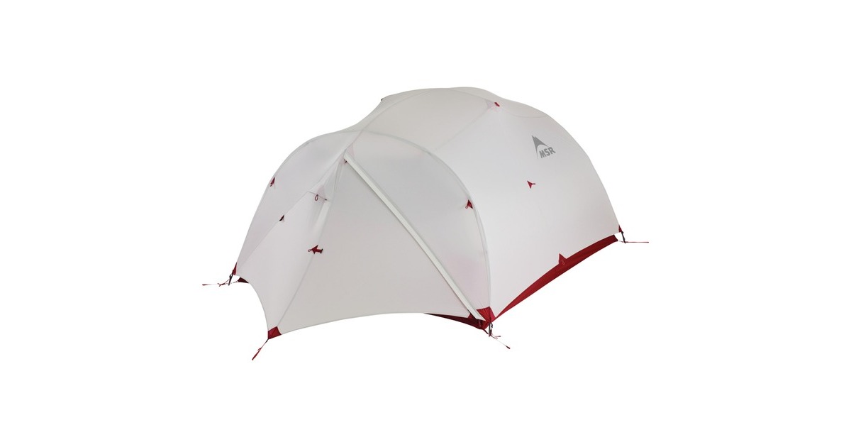 MSR Kuppelzelt Mutha Hubba NX 3 Gray(hellgrau/rot)