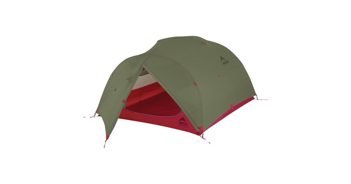 MSR Kuppelzelt Mutha Hubba NX 3 Green(olivgrün/rot)