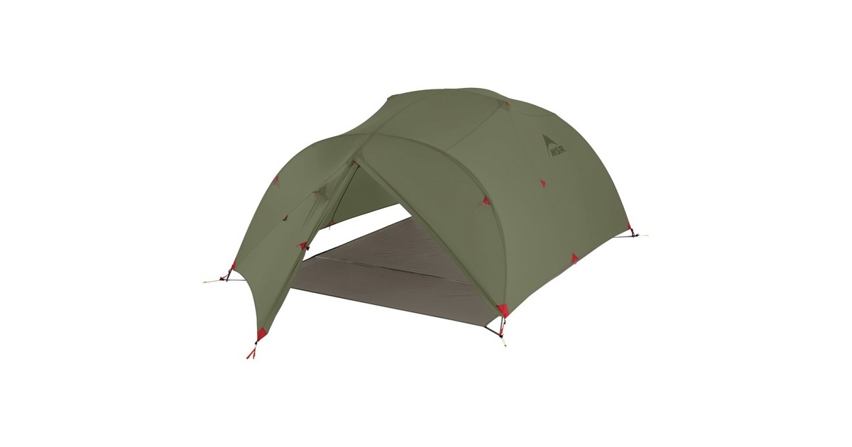 MSR Kuppelzelt Mutha Hubba NX 3 Green(olivgrün/rot)