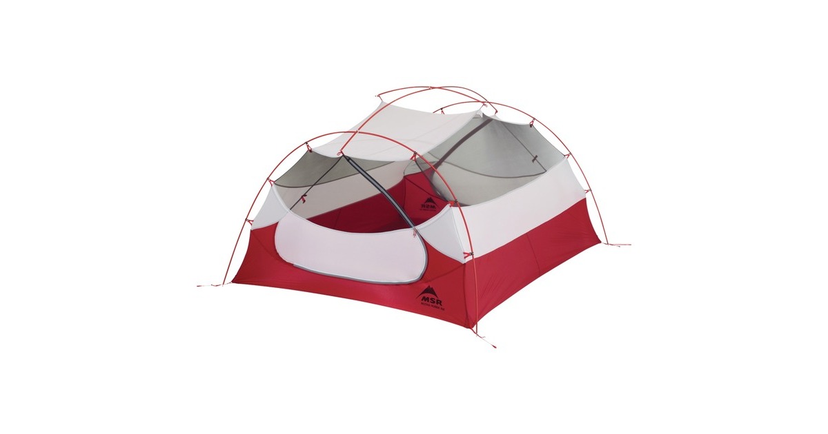 MSR Kuppelzelt Mutha Hubba NX 3 Green(olivgrün/rot)
