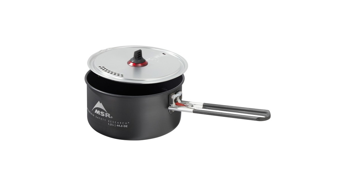 MSR Solo Topf mit Keramikbeschichtung 1,3L(grau, mit Deckel)