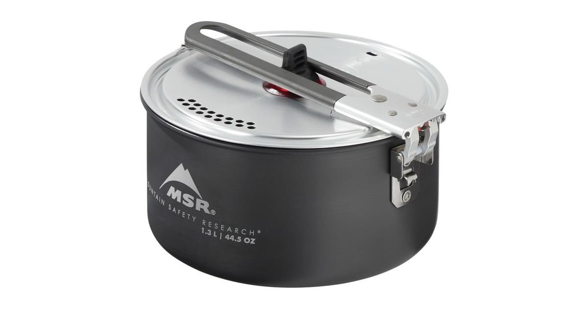 MSR Solo Topf mit Keramikbeschichtung 1,3L(grau, mit Deckel)