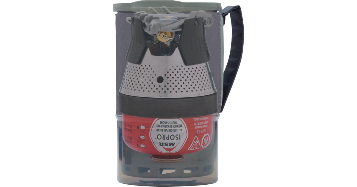 MSR WindBurner Personal Stove System 1L Black, Gaskocher(grau/schwarz, für 1 Person, 5-teiliges Kochset, Modell 2021)