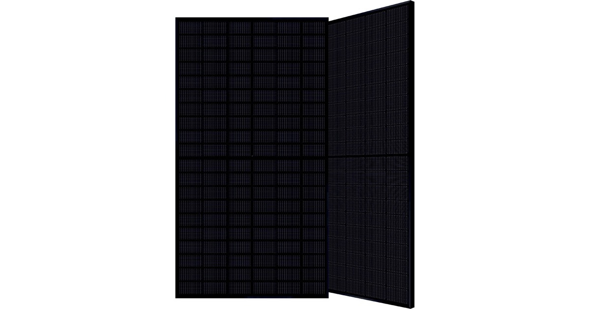 München Energieprodukte Solarpanel MSMD400M6-HJT120DSB full black, 400 Watt Bifazial, 0%(schwarz, 0% MWST, bifaziales Doppelglas)
