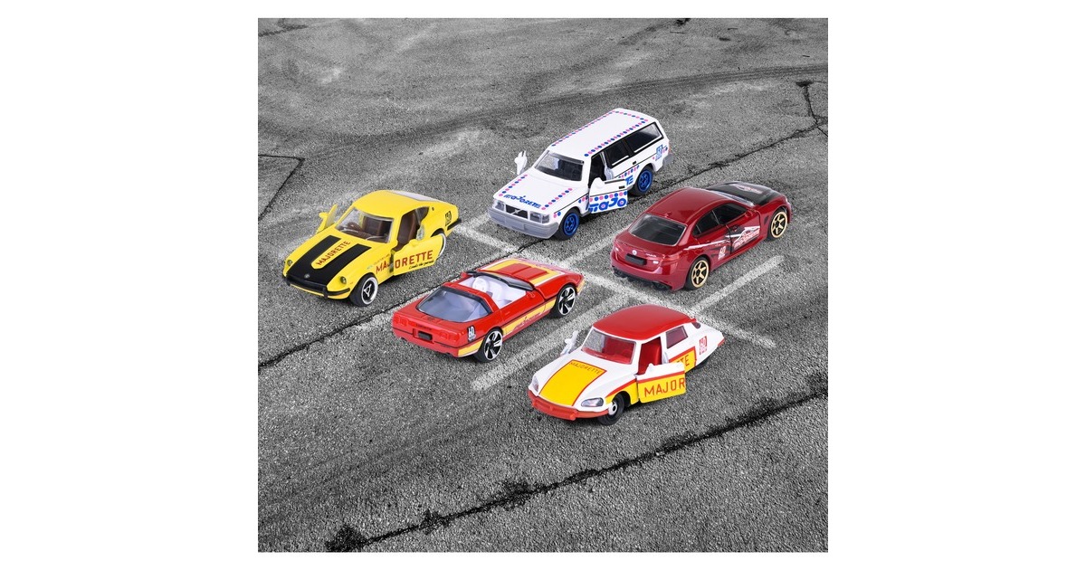 Majorette Anniversary Edition - Geschenkset mit 5 Modellautos, Spielfahrzeug