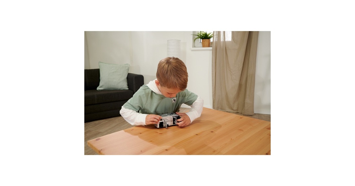 Majorette Hymer B-Klasse Camper, Spielfahrzeug(silber/blau)