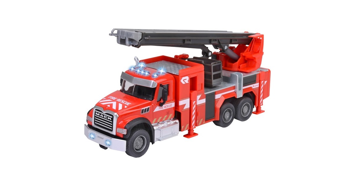 Majorette Mack Granite Feuerwehr-Truck, Spielfahrzeug