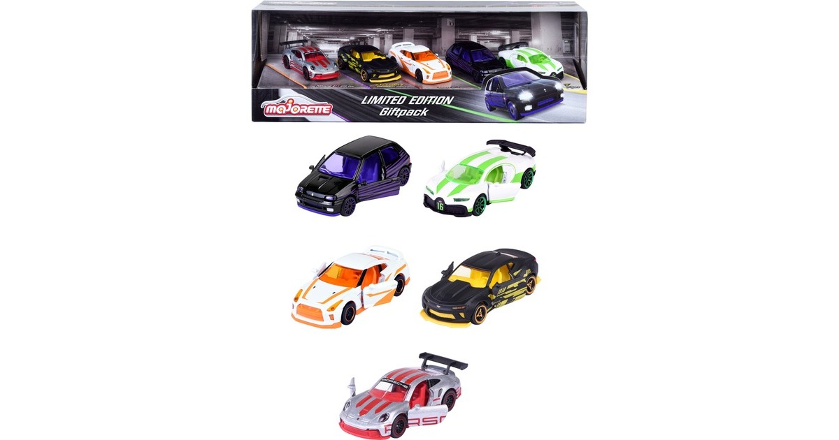 Majorette Majorette Limited Edition 10 - Geschenkset mit 5 Modellautos, Spielfahrzeug