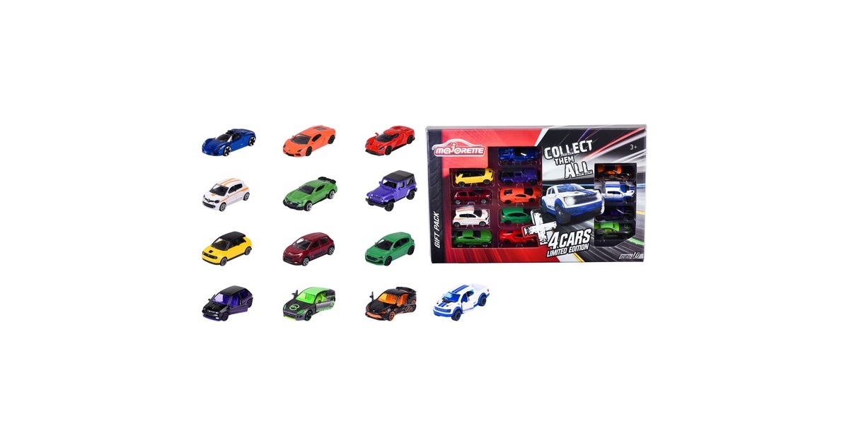 Majorette Mega-Pack mit 9 Street Cars und 4 Autos aus der Limited Edition 10, Spielfahrzeug