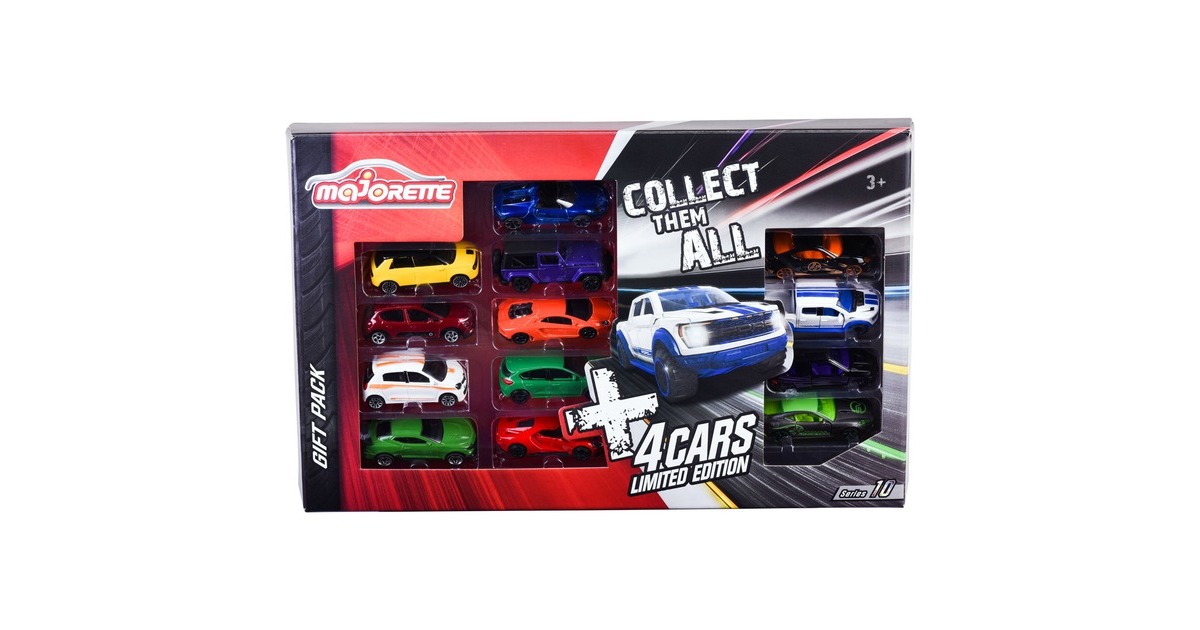 Majorette Mega-Pack mit 9 Street Cars und 4 Autos aus der Limited Edition 10, Spielfahrzeug