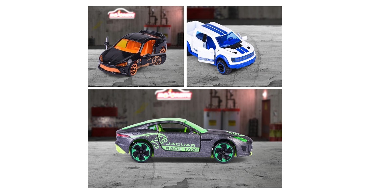 Majorette Mega-Pack mit 9 Street Cars und 4 Autos aus der Limited Edition 10, Spielfahrzeug