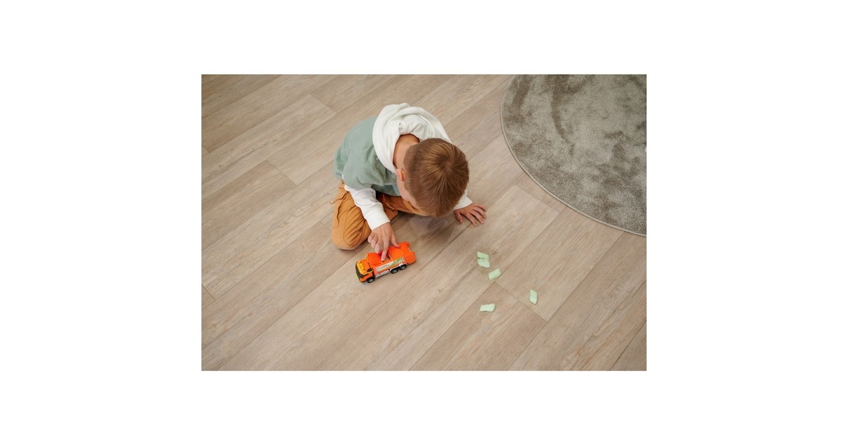 Majorette Volvo Müllauto mit Müllbehälter, Spielfahrzeug(orange, Mit Licht und Sound)