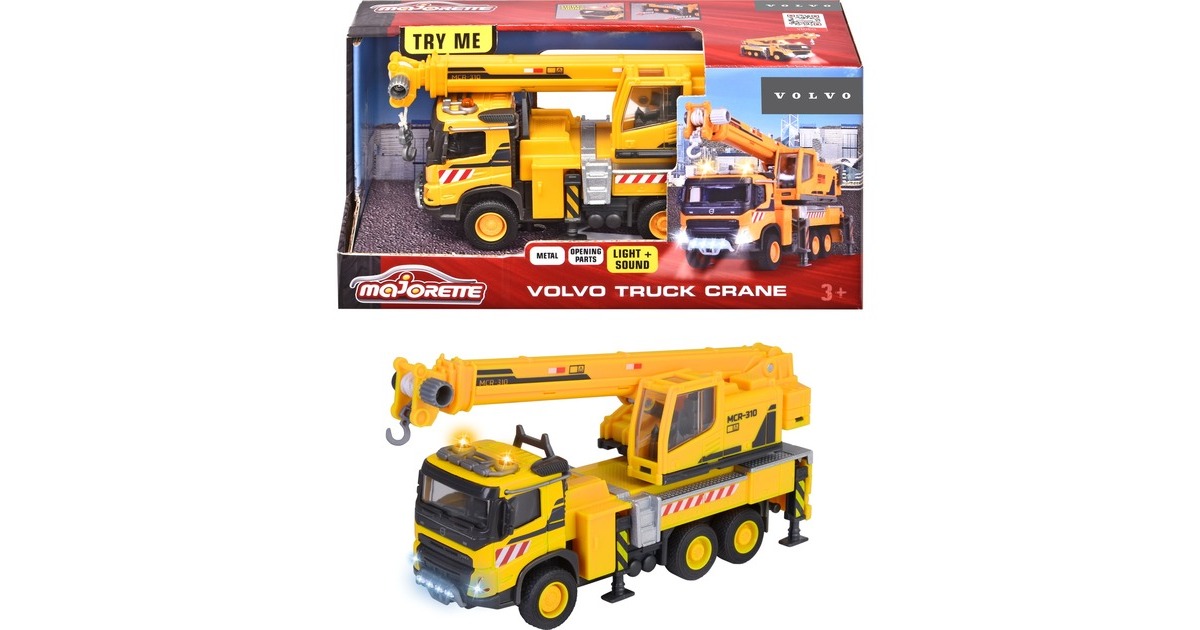Majorette Volvo Truck Kran, Spielfahrzeug
