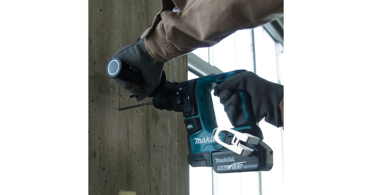 Makita Akku-Bohrhammer DHR171RAX3, SDS-plus, 18Volt(blau/schwarz, 2x Li-Ionen-Akku 2,0Ah, im Koffer)