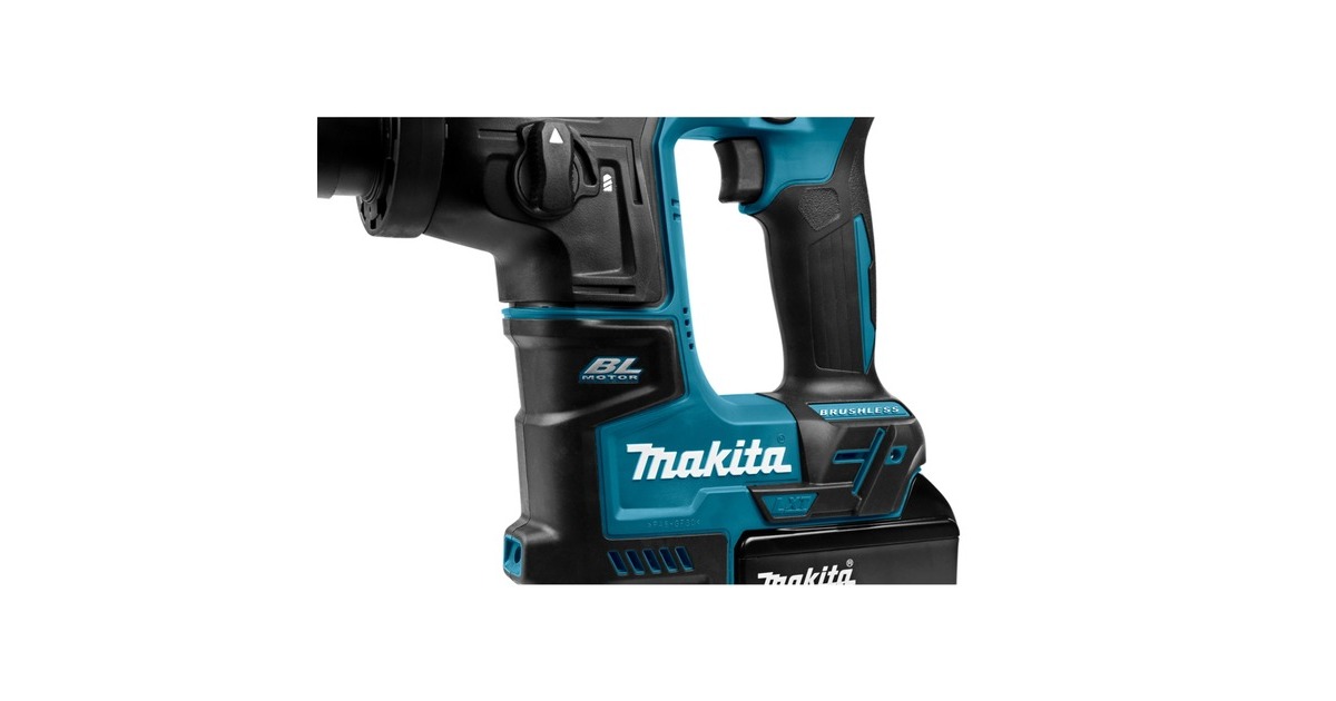Makita Akku-Bohrhammer DHR171RAX3, SDS-plus, 18Volt(blau/schwarz, 2x Li-Ionen-Akku 2,0Ah, im Koffer)