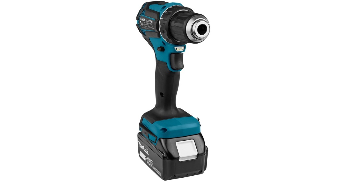 Makita Akku-Bohrschrauber DDF485RTJ3, 18Volt(blau/schwarz, 3x Li-Ionen Akku 5,0Ah, MAKPAC Gr. 2)