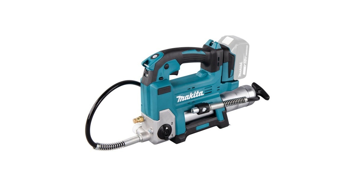 Makita Akku-Fettpresse DGP180Z, 18Volt, inkl. Zylinder A, Kartuschenpistole(blau/schwarz, ohne Akku und Ladegerät)