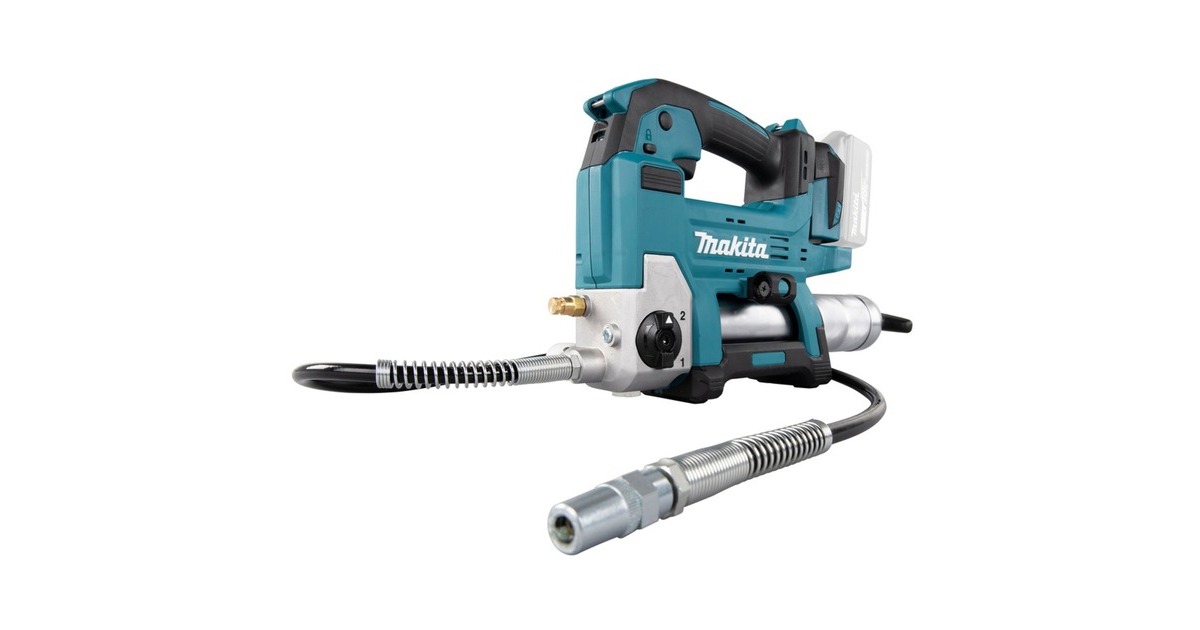 Makita Akku-Fettpresse DGP180Z, 18Volt, inkl. Zylinder A, Kartuschenpistole(blau/schwarz, ohne Akku und Ladegerät)
